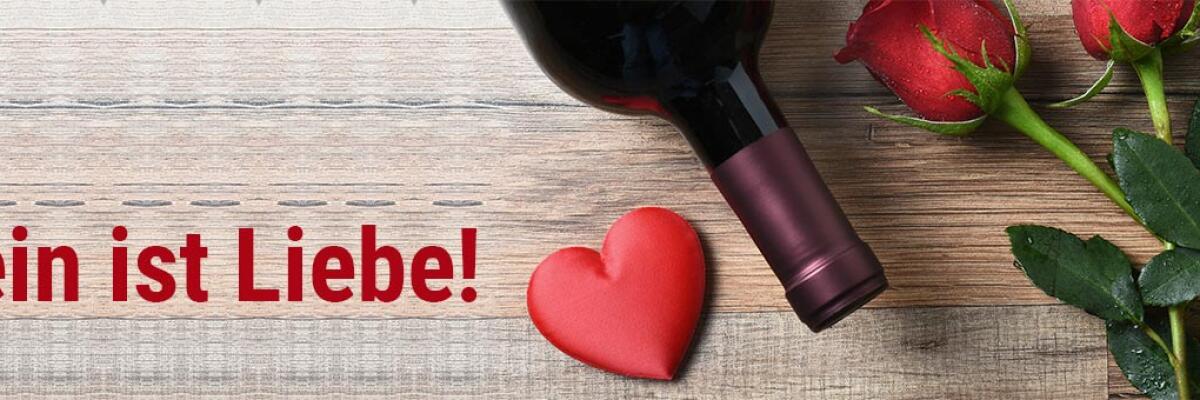 Wein zum Valentinstag